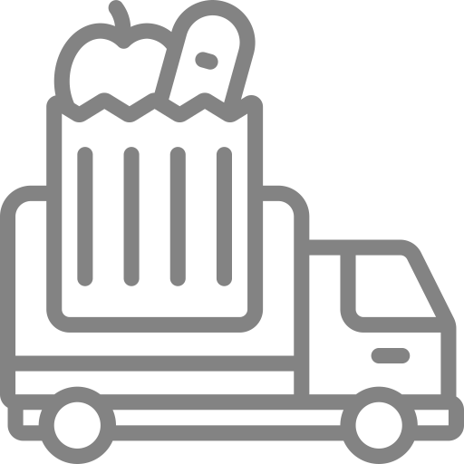 food delivery truck illustration