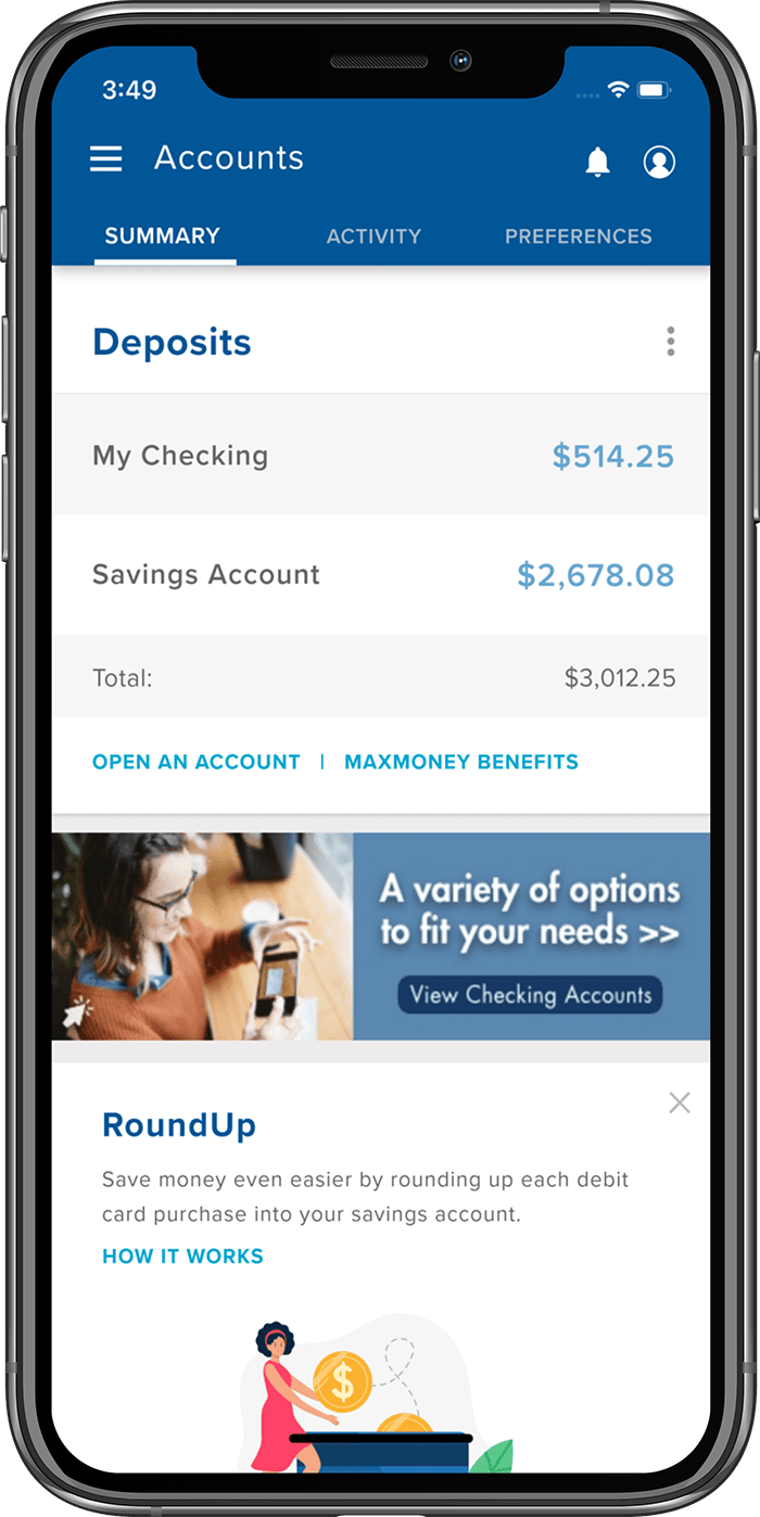 illustration of mobile banking app