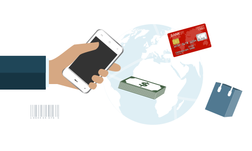 A graphic with different ways to make a payment