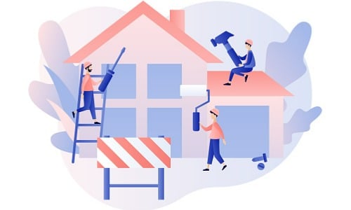 Illustration of home repairs.