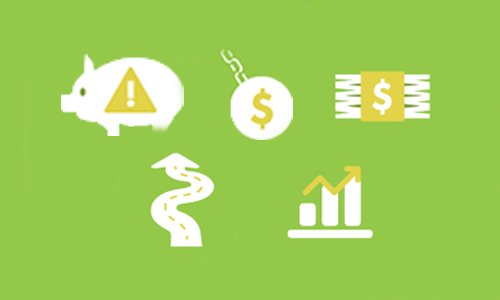 Illustration of items to use when investing