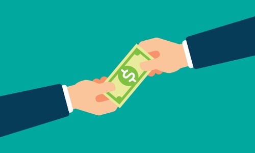 Money exchange between two people