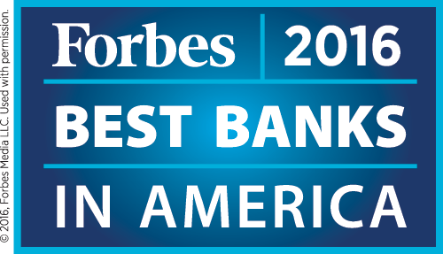 Forbes-Best Bank in America 2016