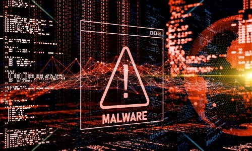 Warning of detected malware