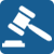 Legal hammer icon