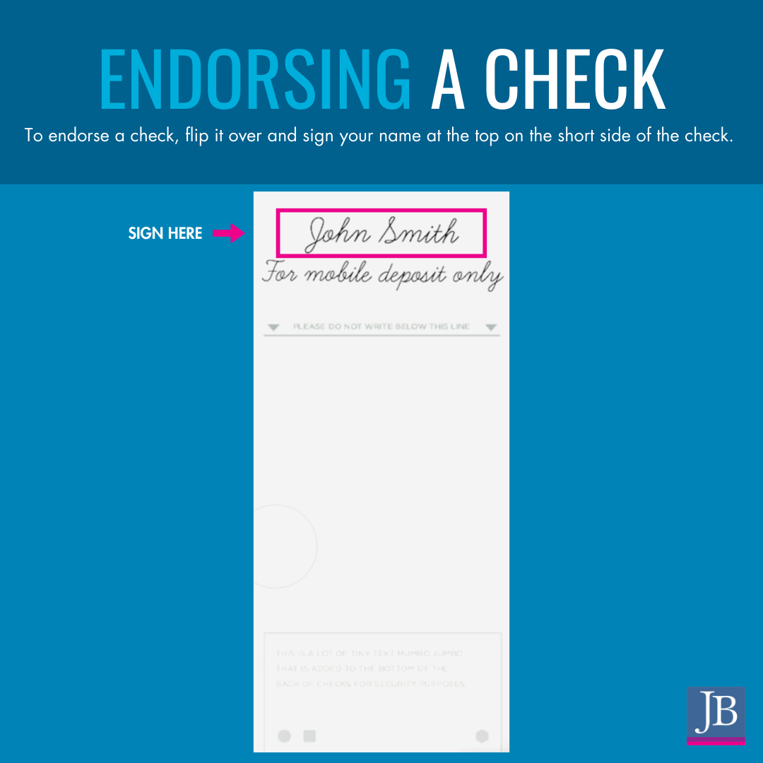 how to endorse a check